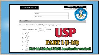 SOAL ASLI USP MATEMATIKA KELAS 12 SMA SMK PART 1 USBN 2024