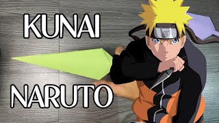 วิธีทำ Kunai จากกระดาษใน Naruto - นินจาปาเป้า - Origami DIY #7