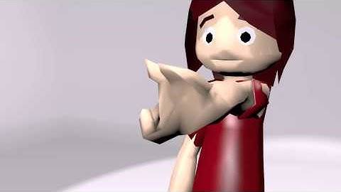 Blender 3D First animation unpainted rig test