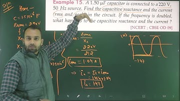 Ex-15 Alternate current (AC)numericals from SL arora 12th based on inductive & capacitive reactance