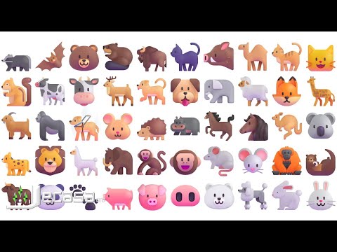3D Emoji Meanings Part 12 - Mammals | Animals | Fluent Emojis | Learning English with 3D Emojis