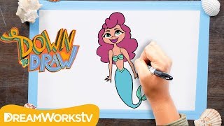 How to Draw a Mermaid | DOWN TO DRAW