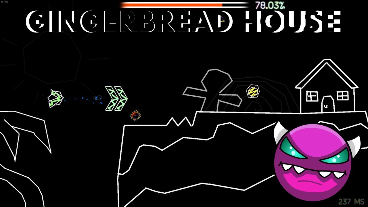 Gingerbread house por Pixellolka 100% (Medium Demon) [Geometry Dash ...