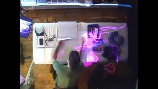 Research and Development Phase (on the Massage table) :: Interactive Healing Space