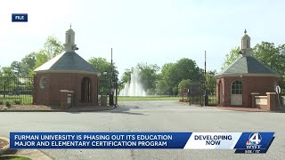 Furman University shifts future teachers to graduate certification
