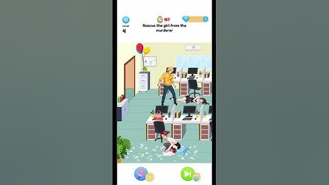 Annoying Puzzle Game 2 - Level 4 - Rescue the Girl from the murderer.