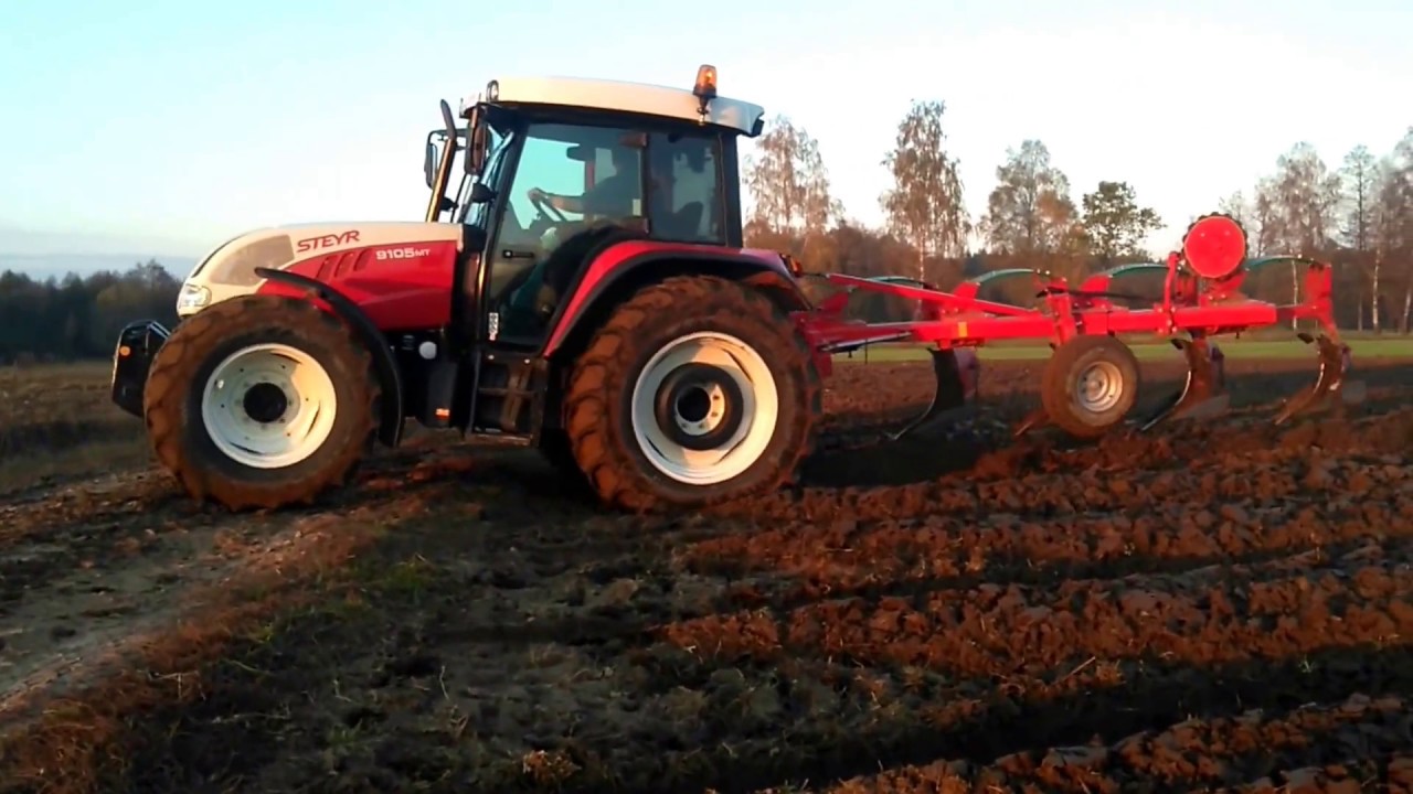 Steyr 9105 mt podczas orki *2016 *