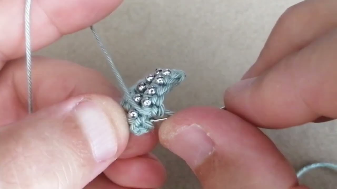 BONCUK ÖRME BİLEKLİK-HOW TO MAKE BEAD CROCHET BRACELET