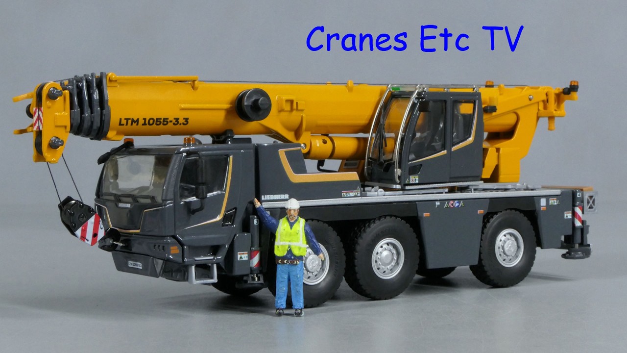 Liebherr LTM1055-3.3 ミニチュア/ CONRAD 1/50 Conrad Liebherr LTM 1055-3.3 Mobile Crane by Cranes Etc TV - YouTube
