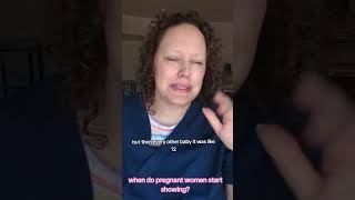 When did you start showing during #pregnancy?