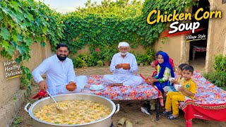  Winter Is Coming! Special Chicken Corn Soup for Family | Restaurant Style 🍲Mukkram Saleem