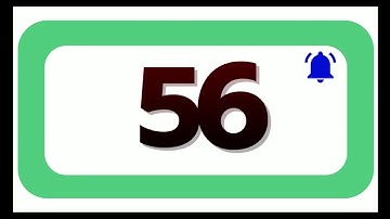 56 Seconds Countdown Timer With Sound Effect COLOR 4K   HD   1080