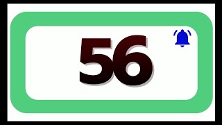 56 Seconds Countdown Timer With Sound Effect COLOR 4K   HD   1080