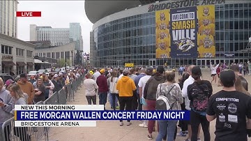 Fans line up for free Morgan Wallen tickets