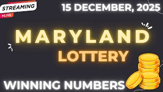 Maryland Midday Lottery Results For - 15 Dec 2025
