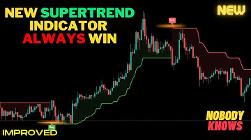 NEW Supertrend Indicator: 100% Highly Accurate Buy/Sell Signals