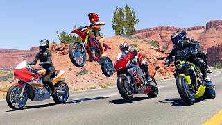 Motorbike Crashes #35 - BeamNG DRIVE | SmashChan screenshot 1