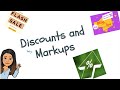 Discounts and Markups Quiz