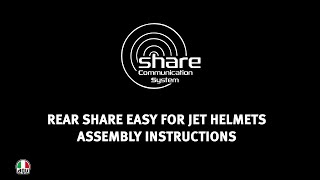 HOW TO: assemble AGV Rear Share Easy Communication System for JET Helmet