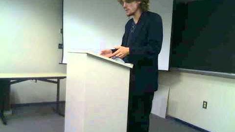 Matthew Roe Lecturing on No-Budget Filmmaking