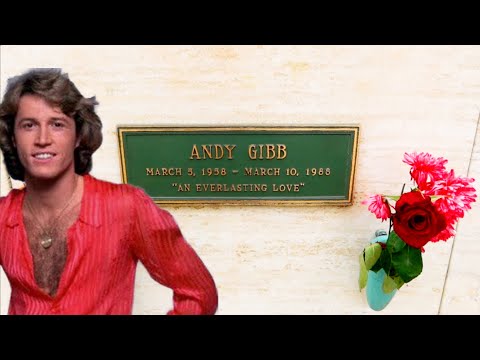 Grave of ANDY GIBB What Happened? The BEE GEES | Forest Lawn