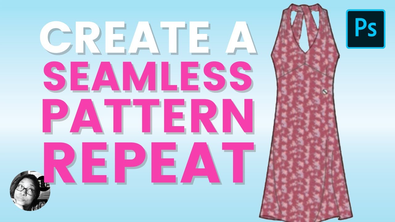 Create a Seamless Pattern in Photoshop for a Fashion Sketch - YouTube