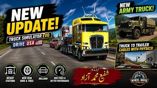 Truck Simulator EVO: Drive USA NEW Update – Army Truck & Trailer Cable  screenshot 5
