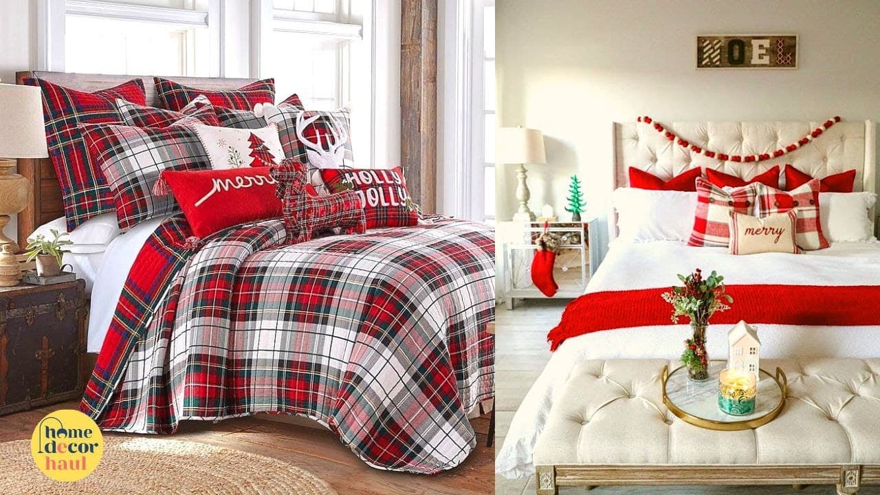 Best Christmas Bed Decorating Ideas Master Bedroom Decor for 2021
