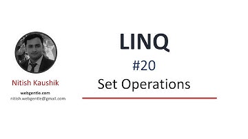 (#20) Set operations in LINQ | LINQ tutorial for beginners