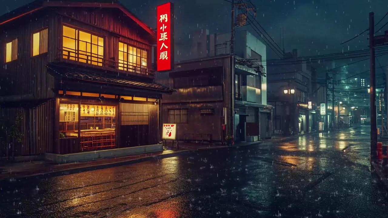 Midnight Rain in Tokyo 🌧️ Soft Lofi Hip Hop for Sleep & Night Relaxation
