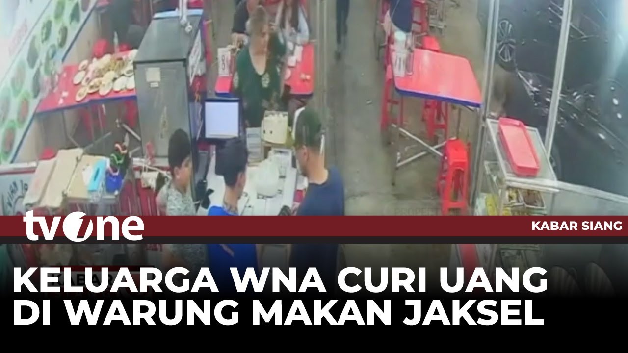 Aksi Pencurian Empat WNA di Warung Makan Terekam CCTV | Kabar Siang tvOne