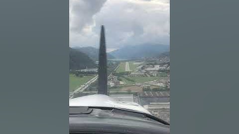 VFR approach Lugano airport LSZA