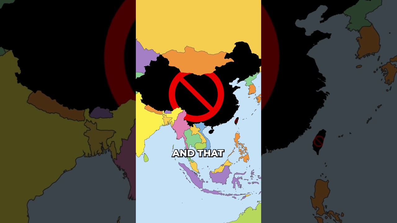 The Only Country That Doesn't Recognize CHINA! #geography #maps #china