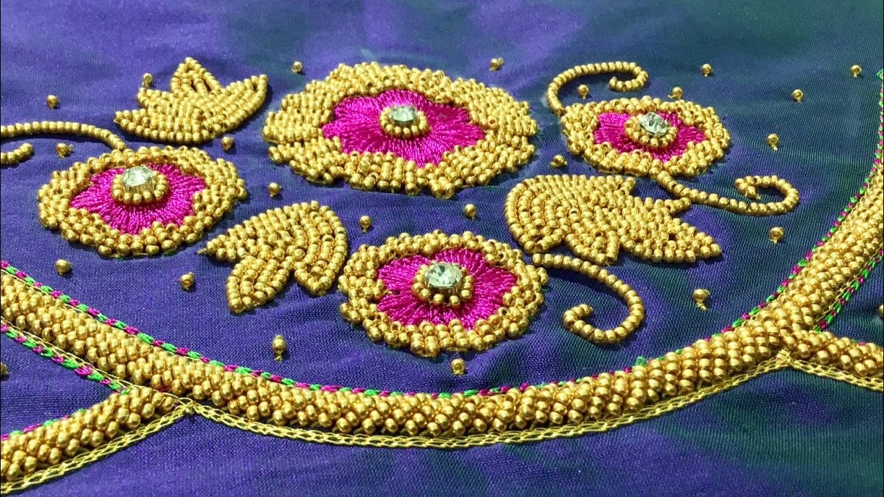 Bead embroidery blouse YouTube