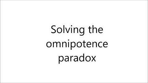 Solving the omnipotence paradox