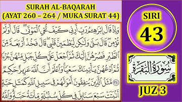 مطالعه قرآن جلد 3: سوره بقره (آیه 260-264 / صفحه 44)
