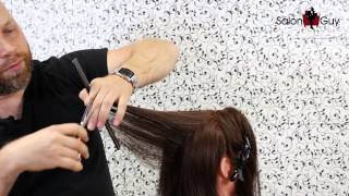 Haircut Tutorial  How to Cut Layers  TheSalonGuy