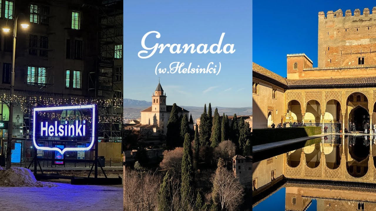 [Vlog] 나홀로 그라나다 I 스페인 브이로그 1편 🇪🇸 헬싱키 레이오버 I  핀에어 , 알함브라, 그라나다 맛집, 겨울 스페인여행