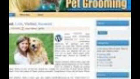 WordPress Themes: Pet Grooming Theme & Template