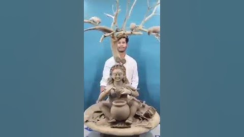 Makhan Chor Gopal🥰 | How to make Clay Krishna Idol #shrikrishna #gopal #making_krishna #clay_krishna