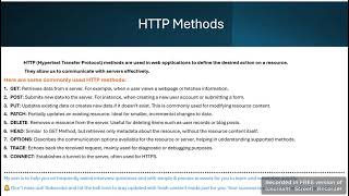 HTTP Methods   Learn easy way
