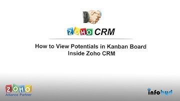 How to View Potentials in Kanban Board Inside Zoho CRM