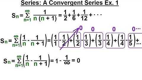 Calculus 2: Infinite Sequences and Series (25 of 62) Series: A Converging Series Ex. 1