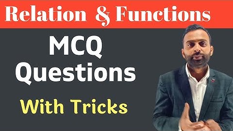 Relation and Function Class 12 | MCQ Questions Bank | PDF | Mukesh Sir | HBSE Question Bank | CBSE