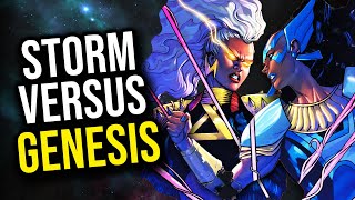 Storm vs Genesis (The Wife of Apocalypse) in XMen Red #18