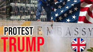 Trump Wins: Leftists Protest at the American Embassy in London