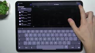 iPad Pro 13 2024 - How to Send a Group Text Message - Stay Connected with Multiple Contacts