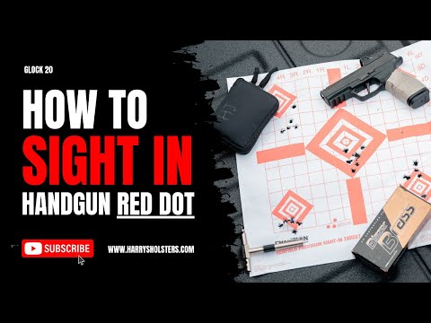 How To Sight In A Pistol Red Dot