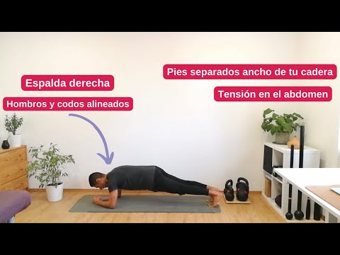 Plancha frontal con antebrazos - Tutorial - Entrenador Wellness