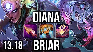 DIANA vs BRIAR (JNG) | 10/0/5, Legendary | BR Diamond | 13.18